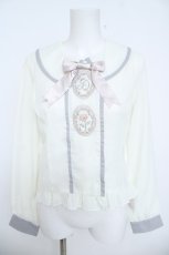 画像1: Dear My Love / バラカメオ刺繍ブラウス M 白 Y-26-06-05-046-LO-BL-SZ-ZY (1)