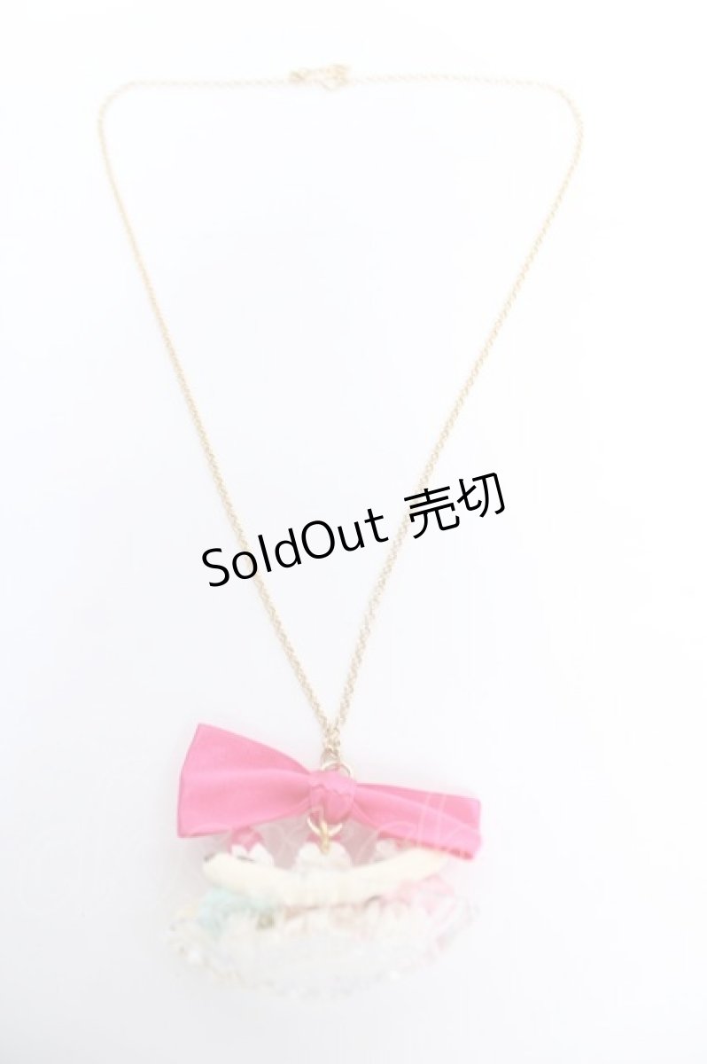 画像2: axes femme kawaii / バナナスプリットネックレス  ピンク Y-26-06-05-005-AX-AC-SZ-ZY (2)