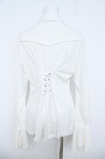 画像2: Ozz oneste / Rose×Cross刺繍ブラウス  白 Y-26-06-05-070-OO-BL-SZ-ZY (2)