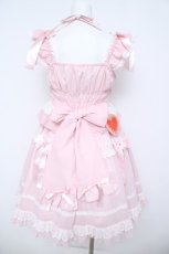画像2: BABY,THE STARS SHINE BRIGHT / Le lienジャンパースカート  ピンク Y-26-06-05-072-BA-OP-SZ-ZY (2)