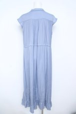 画像2: axes femme / シアーストライプノースリワンピース M サックス Y-26-06-05-079-AX-OP-SZ-ZY (2)