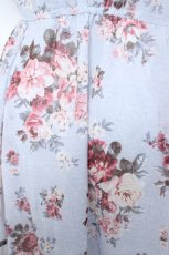 画像3: axes femme POETIQUE / 花柄スカラップ襟半袖ワンピース M サックス Y-26-06-05-084-AX-OP-SZ-ZY (3)
