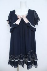 画像1: Dear My Love / シフォンワンピース M 紺 Y-26-06-05-111-LO-OP-SZ-ZY (1)
