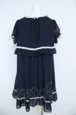 画像2: Dear My Love / シフォンワンピース M 紺 Y-26-06-05-111-LO-OP-SZ-ZY (2)