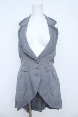画像1: axes femme POETIQUE / ホルターロングベスト M グレー Y-26-06-05-118-AX-TO-SZ-ZY (1)