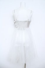 画像2: mon lily / ビスチェ風ワンピース M グレー×白 Y-26-06-05-120-LO-OP-SZ-ZY (2)