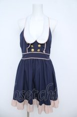 画像1: Dear My Love / ホルターワンピース  紺 Y-26-06-05-121-LO-OP-SZ-ZY (1)