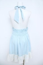 画像2: Dear My Love / ホルターワンピース M サックス Y-26-06-05-122-LO-OP-SZ-ZY (2)