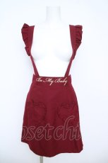 画像1: Ank Rouge / ウエスト刺繍サススカート M ワイン Y-26-06-05-127-CA-SK-SZ-ZY (1)