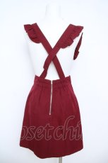 画像2: Ank Rouge / ウエスト刺繍サススカート M ワイン Y-26-06-05-127-CA-SK-SZ-ZY (2)