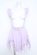 画像1: DearMyLove / フリルサス付きギャザースカート M ラベンダー Y-26-06-05-128-GO-SK-SZ-ZY (1)