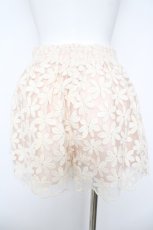 画像2: Ank Rouge / フラワー刺繍チュールショートパンツ M ピンク Y-26-06-05-147-CA-PA-SZ-ZY (2)