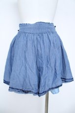 画像2: axes femme / サイド編み上げショートパンツ M サックス Y-26-06-05-151-AX-PA-SZ-ZY (2)