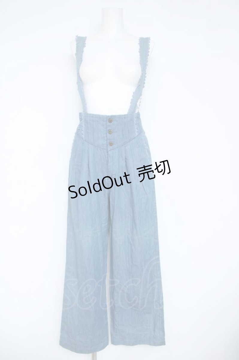 画像1: axes femme / デニムワイドパンツ M ウォッシュ Y-26-06-05-170-AX-PA-SZ-ZY (1)
