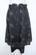 画像2: axes femme / バラベルト付柄デニムスカート M 黒 Y-26-06-05-176-AX-SK-SZ-ZY (2)