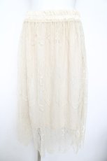 画像1: axes femme / レース重ねスカート M 生成り Y-26-06-05-177-AX-SK-SZ-ZY (1)