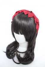 画像1: Melody BasKet / リボンいっぱいカチューシャ  赤 Y-26-06-05-020-LO-AC-SZ-ZY (1)