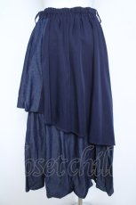 画像2: axes femme / アシメティアードロングスカート F 紺 Y-26-06-05-190-AX-SK-SZ-ZY (2)
