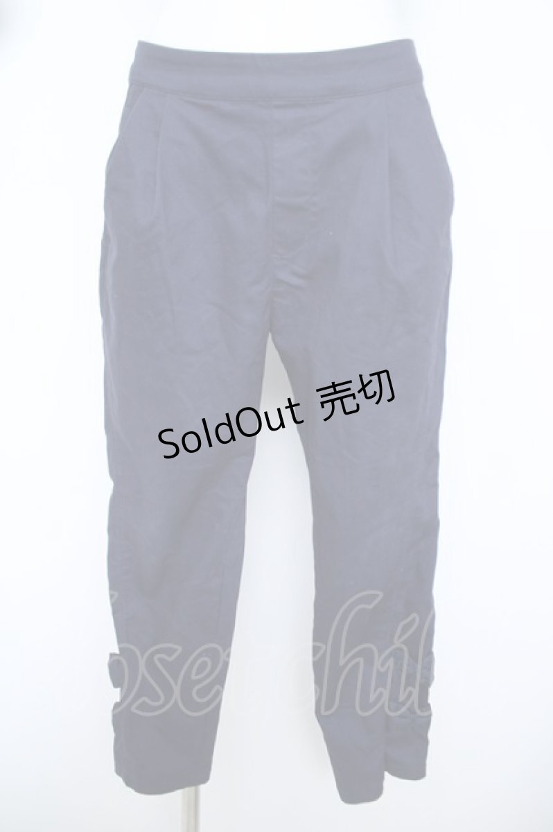 画像1: axes femme / 裾リボンストレッチパンツ M 紺 Y-26-06-05-200-AX-PA-SZ-ZS (1)