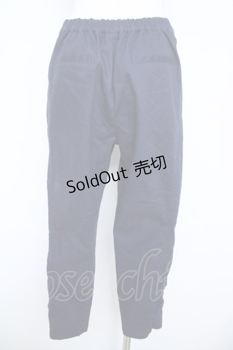 画像2: axes femme / 裾リボンストレッチパンツ M 紺 Y-26-06-05-200-AX-PA-SZ-ZS (2)