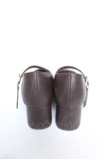 画像3: axes femme / パールバックルおでこパンプス M 茶 Y-26-06-05-025-AX-SK-SZ-ZY (3)