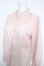 画像3: Emily Temple cute / ヨークギャザーブラウス  ピンク Y-26-06-05-027-ET-BL-SZ-ZY (3)