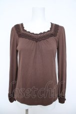 画像1: axes femme / パールラインインナープルオーバー M 茶 Y-26-06-05-030-AX-TO-SZ-ZY (1)