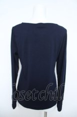 画像2: axes femme / レース×コットン袖カットプルオーバー F 紺 Y-26-06-05-032-AX-TO-SZ-ZY (2)