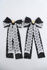 画像1: Angelic Pretty / たそがれBrilliantリボンクリップSet  黒 Y-26-06-08-007-AP-AC-SZ-ZY (1)