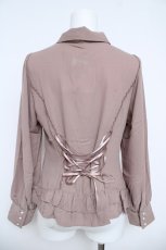画像2: axes femme / バックレースアップブラウス F ベージュ Y-26-06-08-055-AX-BL-SZ-ZY (2)