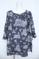 画像1: axes femme / シャトーPTブラウス F チャコール Y-26-06-08-057-AX-BL-SZ-ZY (1)
