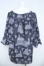 画像2: axes femme / シャトーPTブラウス F チャコール Y-26-06-08-057-AX-BL-SZ-ZY (2)