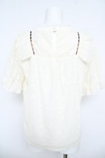 画像2: axes femme / リボン使レーストップス M 生成り Y-26-06-08-063-AX-TO-SZ-ZY (2)