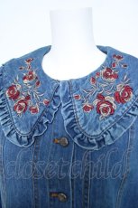 画像3: axes femme NOSTALGIE / 花刺繍デニムジャケット F インディゴ Y-26-06-08-086-AX-JA-SZ-ZY (3)