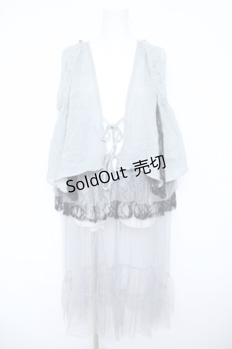 画像1: axes femme / フェリーク風ジレ F グレー Y-26-06-08-088-AX-TO-SZ-ZS (1)