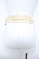 画像2: axes femme / パンチングサッシュベルト  生成り Y-26-06-08-010-AX-ZA-SZ-ZY (2)