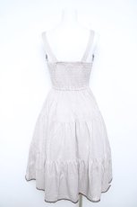 画像2: axes femme POETIQUE / スカラップ刺繍キャミワンピース M ベージュ Y-26-06-08-094-AX-OP-SZ-ZY (2)