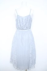 画像2: axes femme / モチーフレースキャミワンピース M サックス Y-26-06-08-098-AX-OP-SZ-ZY (2)