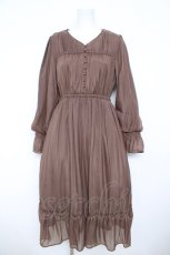 画像1: axes femme NOSTALGIE / シャイニーワンピース M ブラウン Y-26-06-08-111-AX-OP-SZ-ZY (1)