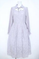画像1: axes femme / 襟付レースワンピース F ラベンダー Y-26-06-08-115-AX-OP-SZ-ZY (1)