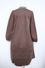 画像2: axes femme / ヨーク切替ワンピース F 茶 Y-26-06-08-127-AX-OP-SZ-ZY (2)