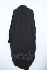 画像2: axes femme / 襟刺繍ロングシャツワンピース M 黒 Y-26-06-08-129-AX-OP-SZ-ZY (2)