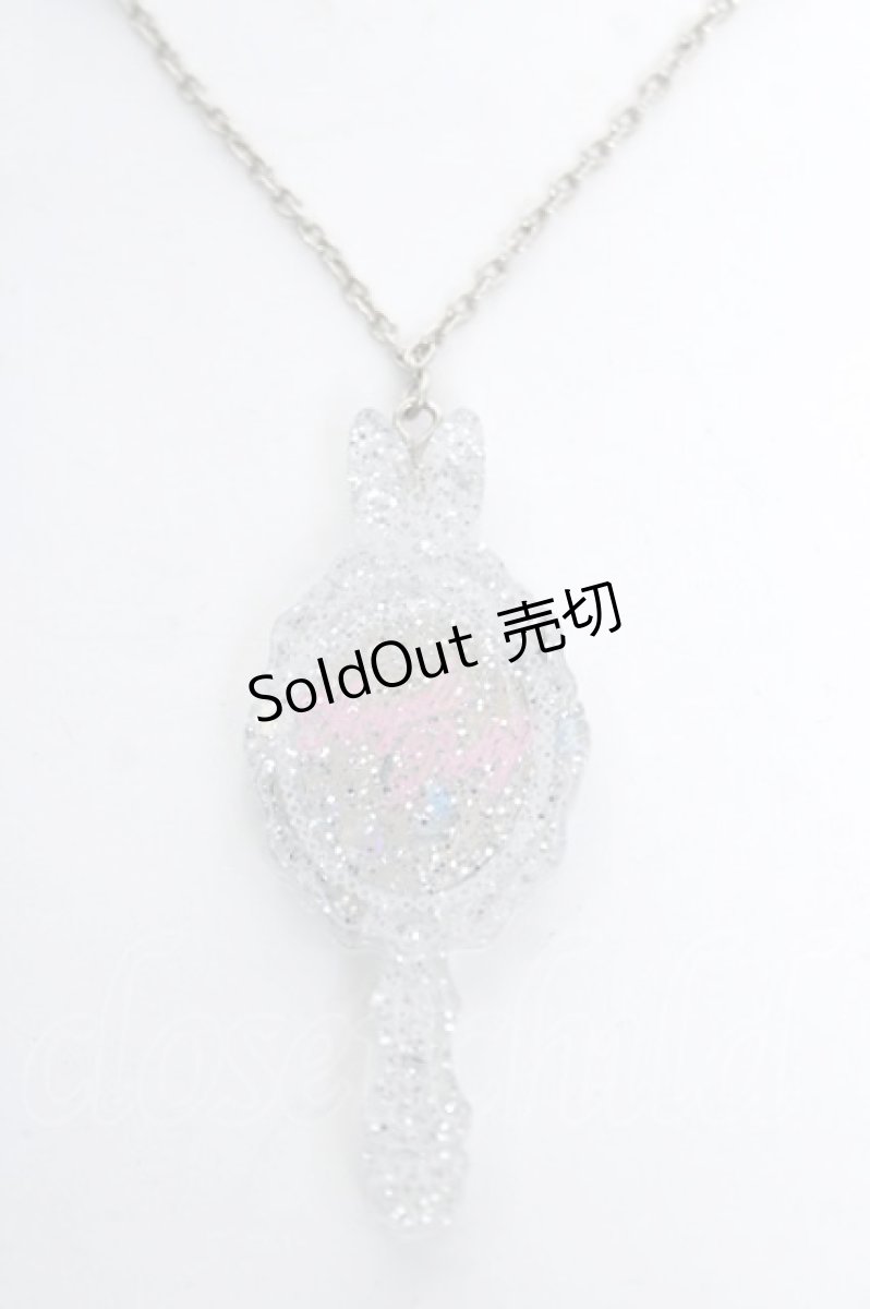 画像1: Angelic Pretty / Bunny Mirrorネックレス  シルバー Y-26-06-08-002-AP-AC-SZ-ZY (1)