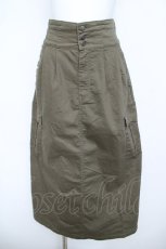 画像1: axes femme / カーゴポケットロングスカート F カーキ Y-26-06-08-156-AX-SK-SZ-ZY (1)