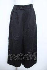 画像1: axes femme / 後カーゴポケットサテンパンツ F 黒 Y-26-06-08-166-AX-PA-SZ-ZY (1)