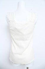 画像2: axes femme / カップ付きストラップタンク L 生成り Y-26-06-08-027-AX-TO-SZ-ZY (2)