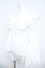 画像3: axes femme / レース袖フリルボレロ M 白 Y-26-06-08-035-AX-TO-SZ-ZY (3)