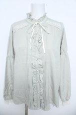 画像1: axes femme / ハイネックブラウス L ミント Y-26-06-08-041-AX-BL-SZ-ZY (1)