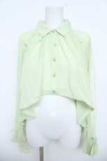 画像1: axes femme / イレヘム×ボリュームシャツ F ミント Y-26-06-08-042-AX-BL-SZ-ZY (1)