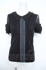 画像1: axes femme / 袖リボン使いトップス M 黒 Y-26-06-10-050-AX-TO-SZ-ZY (1)